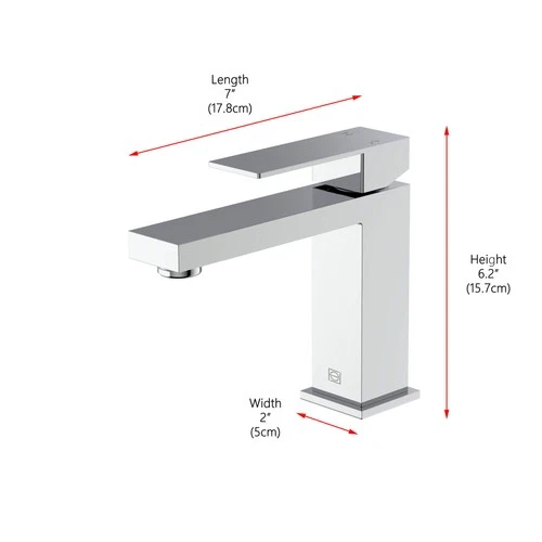 Elegant Lighting FAV-1001 Jakob 1.5 GPM 1 Hole Bathroom Faucet - Nickel - Picture 4 of 12