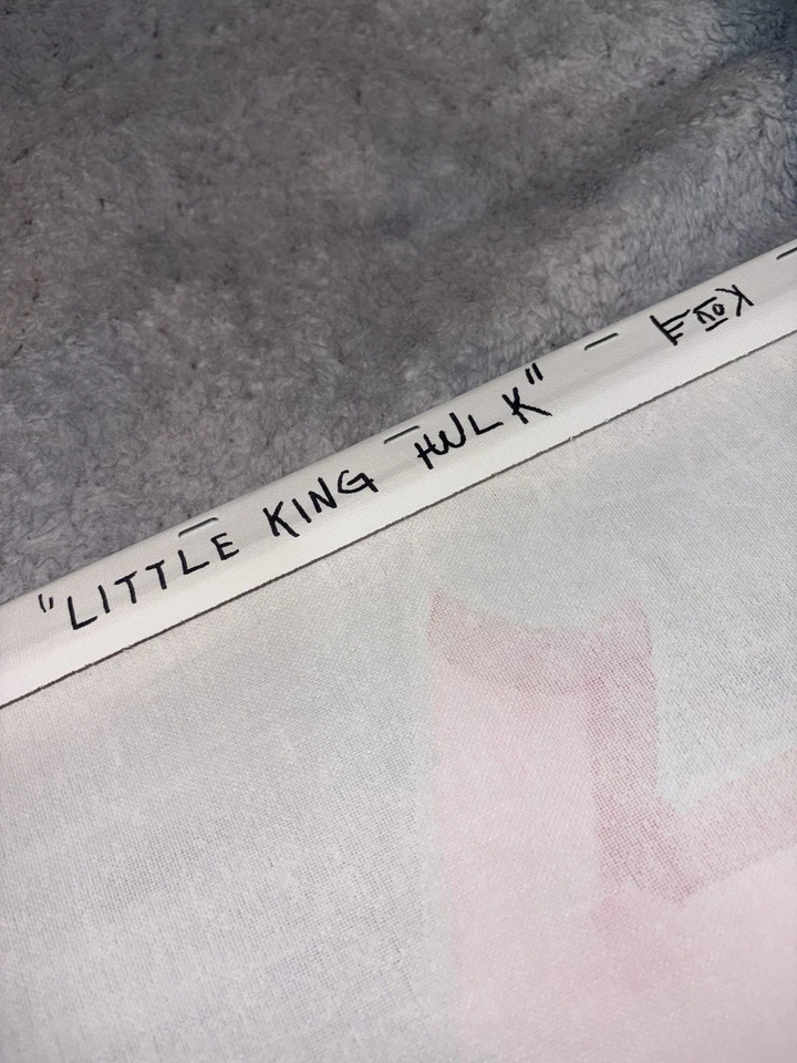 Jean Michel Basquiat Estilo Atribuido LITTLE KING HULK - Enok - Lienzo Original Foto 3 de 3