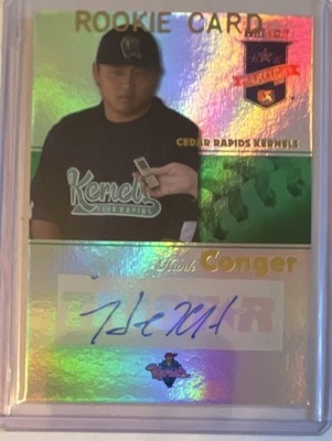 TRISTAR 2008 PROjections Hank Conger #167 Cedar Rapids RC Auto /50