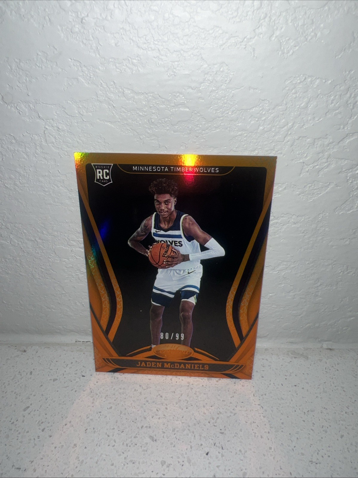2020-21 Panini Certified - Jaden McDaniels #173 Mirror Orange 80/99 (RC)