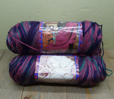 Caron Perfect Match Color Evening Jewels C7700 6 oz Acrylic Worsted Lot Of 3