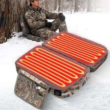 Heated Seat Cushion Foldable Heated Stadium Seats for Bleachers Extra Wide He...