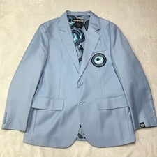 Hockey Night In Canada Suit Jacket Men's Large Blue Don Cherry Clarky  Zac
