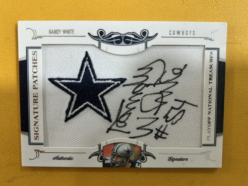 2008 DONRUSS RANDY WHITE PLAYOFF NATIONAL TREASURES AUTO 26/26