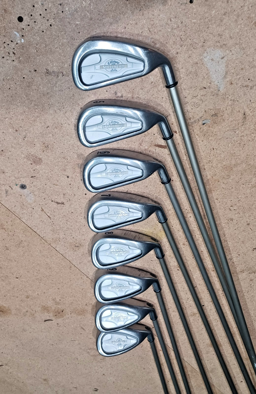 Callaway Bertha X-14 Steelhead LADIES Iron Set Gems Graphite 4-SW (8) Golf Clubs