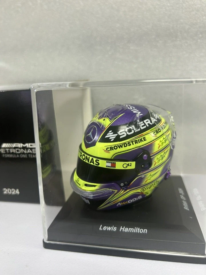 Lewis Hamilton Mercedes F1 2024 British GP Helmet 1/5 - Image 2 of 4