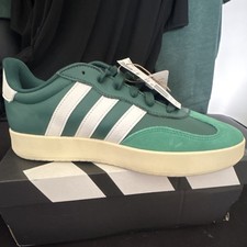 adidas Barreda JR1320 Green/White Low Top Lace Up Men's Sneaker
