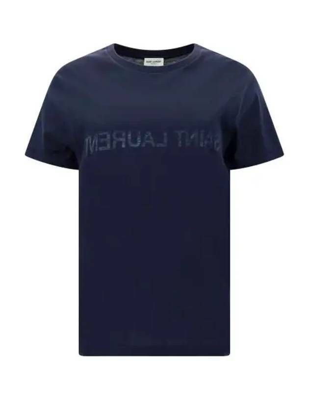 T shirt Saint Laurent logo rovesciato 133033024