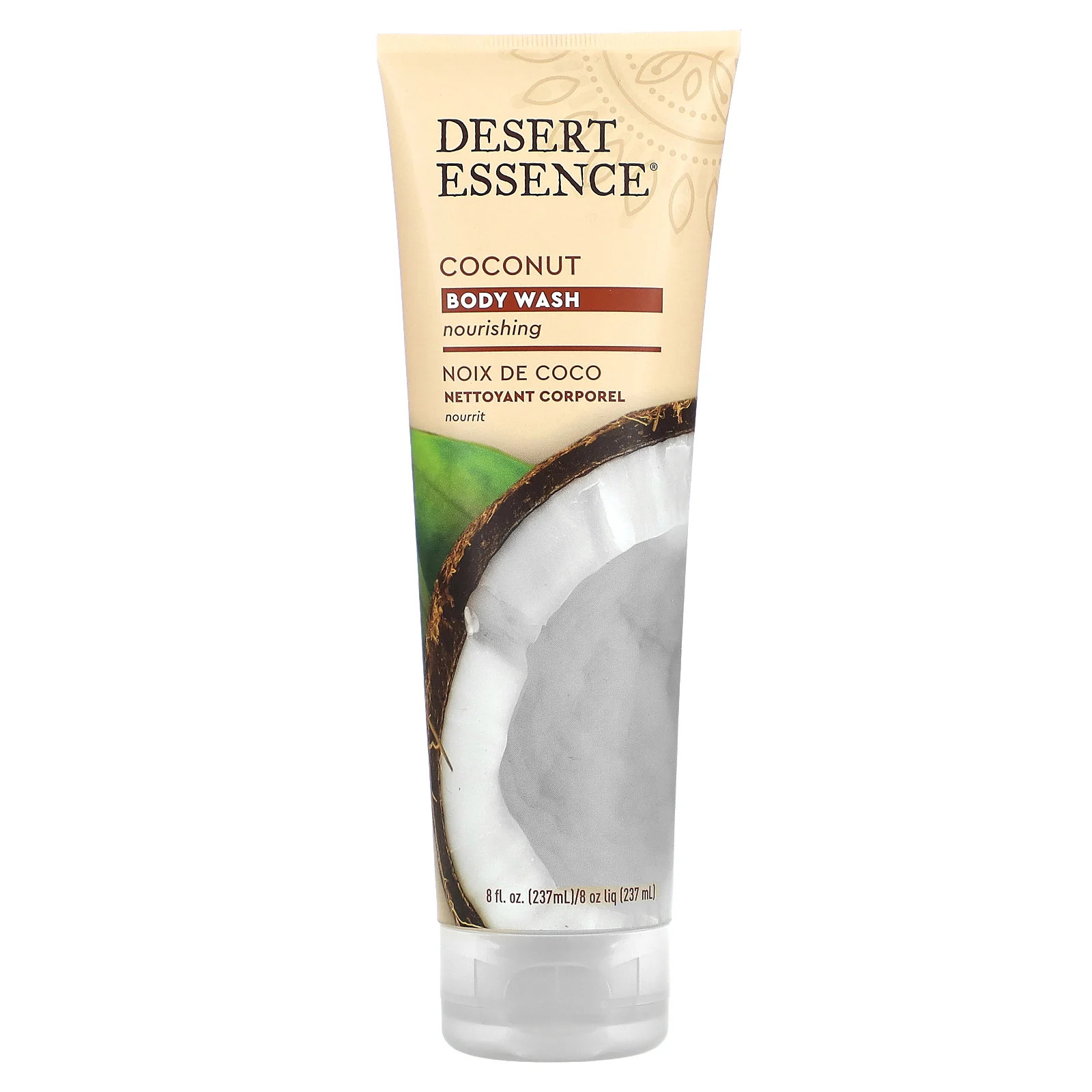 Кокосовое средство для мытья тела Desert Essence 8 жидких унций 237 мл Биоразлагаемое не содержащее агрессивных веществ 2990₽