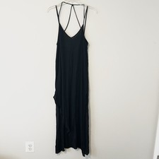 Intimately Free People Black Midi Slip Dress Medium