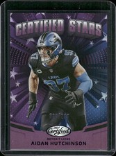 2025 Certified #CST-AHN Aidan Hutchinson Certified Stars Purple #/299