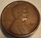1909 VDB 1C BN Lincoln Wheat Penny Cent! Good Condition!