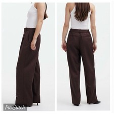 Madewell Brown Slouchy Straight Pants NEW Size 6