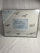 Wedding Memories Keepsake Frame 11" x 14" Holds 4 x 6 Photo Pen Included