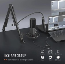 FIFINE Studio Condenser USB Microphone T669 Computer PC Microphone Kit