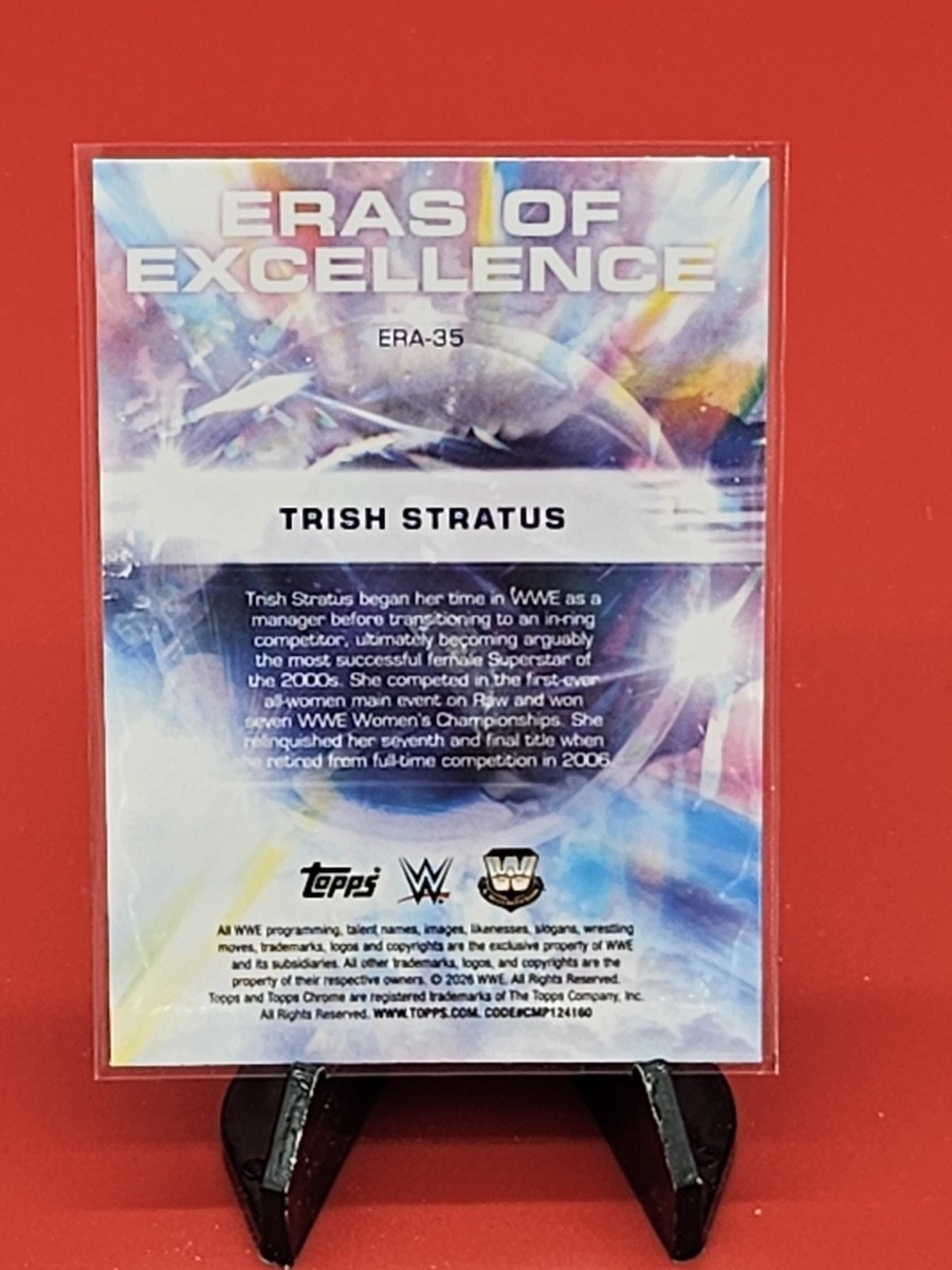 Trish Stratus 2026 WWE Topps Chrome Eras Of Excellence Legends