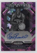 2023 Panini Prizm Draft Picks Purple Ice 19/99 Cazzie Russell #LS-CZR Auto 1bj7