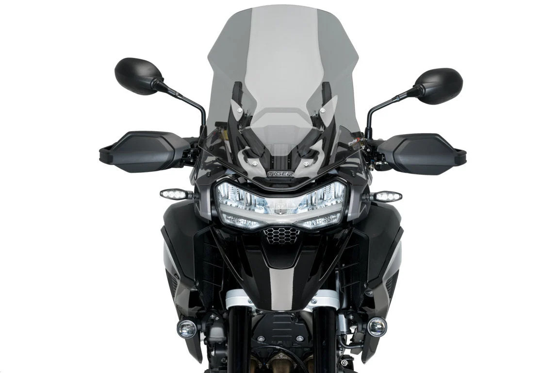 Puig Front Upper Deflectors | Light Smoke | Triumph Tiger 1200