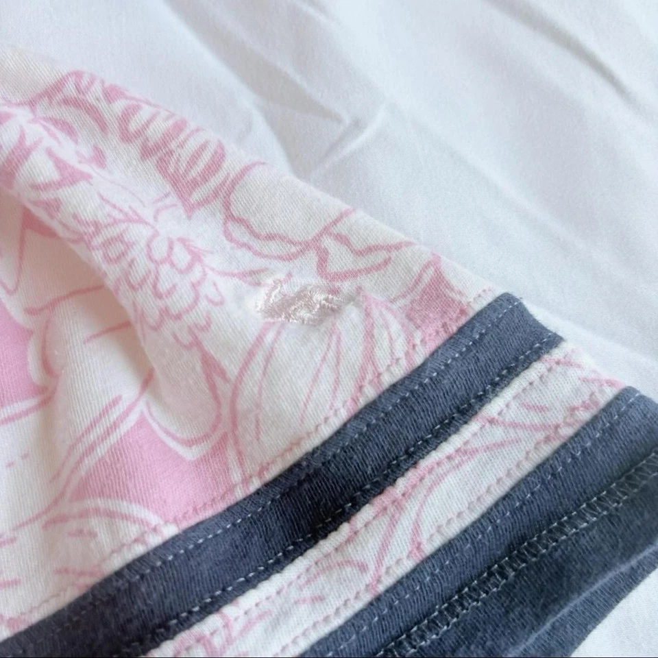 Top Babydoll Vintage Años 2000 Bebé Rosa Y Azul Marino Floral Abercrombie Para Mujer’s L Foto 2 de 4