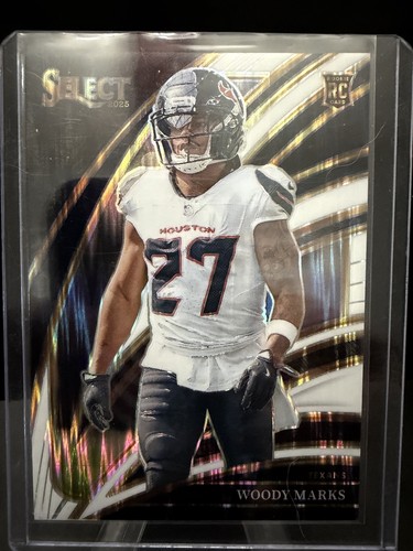 2025 Panini Select - Club Level Woody Marks #236 White Shock Prizm /799 (RC)