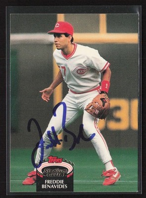 1992 Stadium Club #394 Freddie Benavides - On Card Auto TTM!