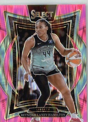 2025 Panini Select WNBA #47 Betnijah Laney-Hamilton Pink Flash Prizms Concourse