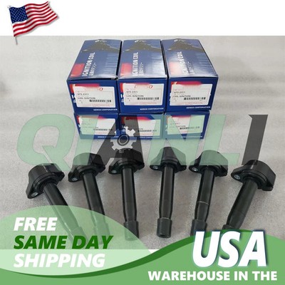 New 6Pcs Denso Ignition Coils 673-2311 For Honda Accord Odyssey 2008-2017
