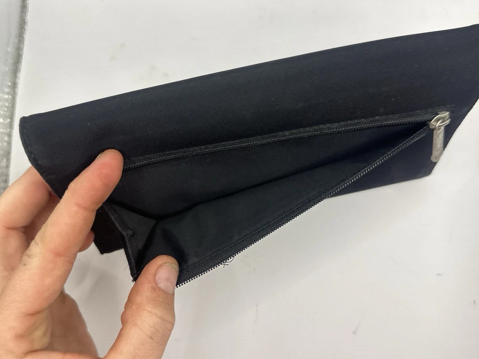 Vintage 1990s Esprit Black Wallet with Metal Logo Plate - Image 4 of 4