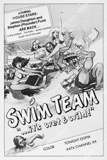 8193-037 ad slick James Daughton, Stephen Furst film Swim Team 8193-037 8193-037