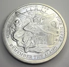 1 oz Texas Silver Round Remember the Alamo! Eagle with Lone Star E36