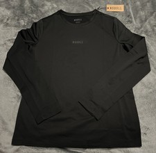 Medium NoBull Tech Workout Long Sleeve T-Shirt Women's Black Gym Running