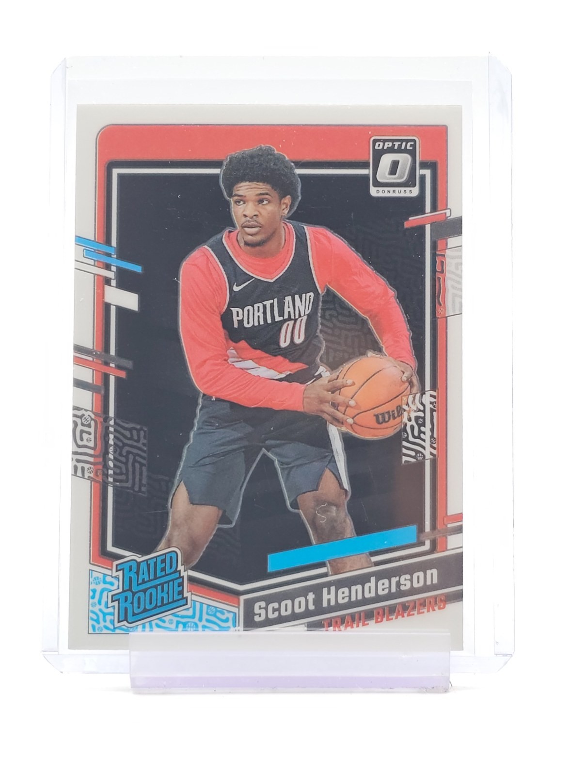 SCOOT HENDERSON 2023-24 DONRUSS OPTIC RATED ROOKIE #239 TRAIL BLAZERS Q5384