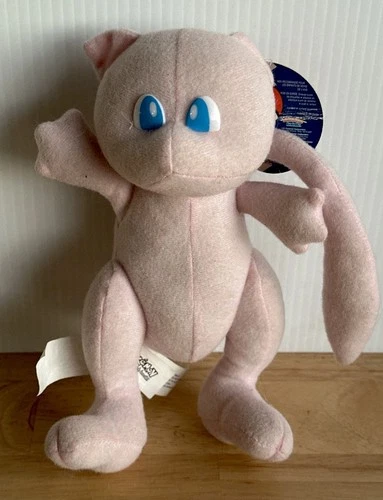 Pokemon Plush Mew Vintage Play By Play Nintendo Stuffed Pink Animal Monster 8"