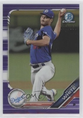 2019 Bowman Chrome Prospects Purple Refractor 47/250 Mitchell White #BCP-172 yf0