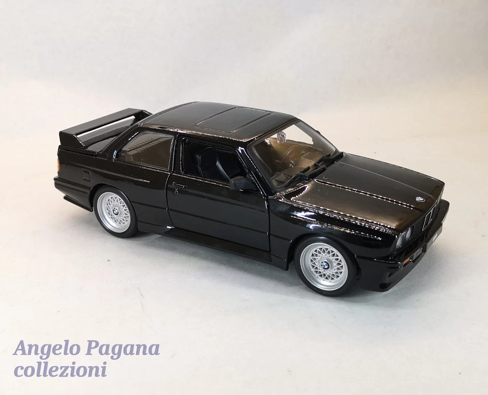 modellino auto 1/24 BMW M3 e30 serie 3 del 1988 modellini della BBurago die cast - Immagine 4 di 4