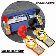 1Pair Adjustable Car Battery Terminal Clamp Clip Connector Positive+Nagative