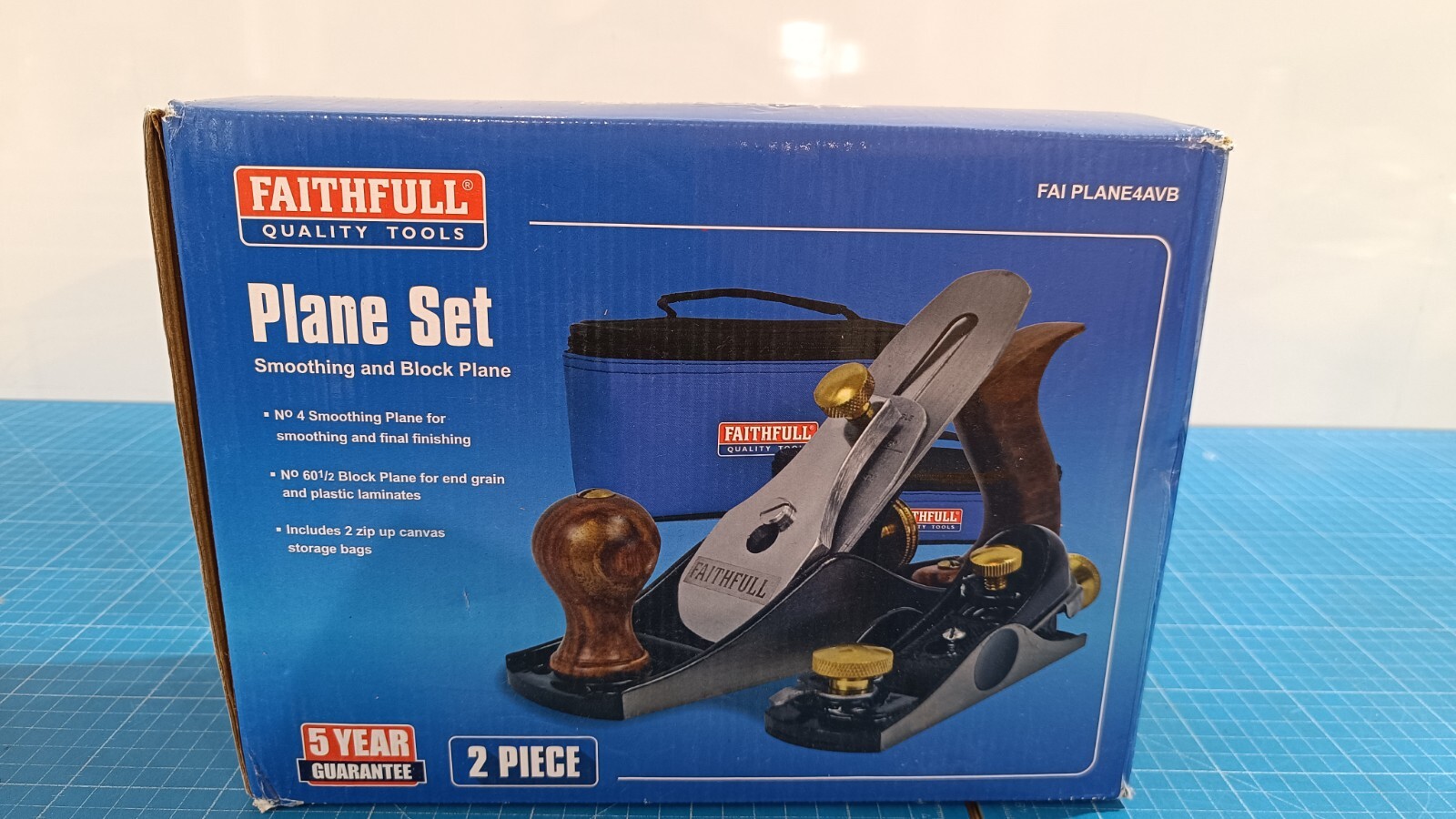 Faithfull Metallhobel N4+Hobel Set 601/2Faiplane4avb - Image 2