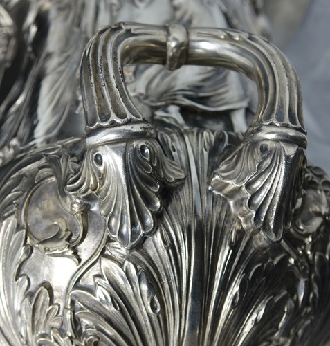 Germany 19th Century WMF Silver Plate Classicist Greek Dancer Urn Palace Size - Picture 11 of 19