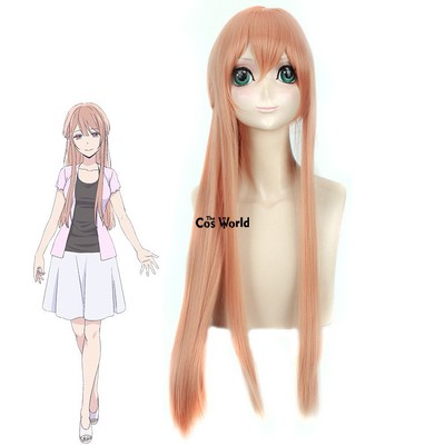Scum S Wish Minagawa Akane Light Orange Long Straight Hairs Anime