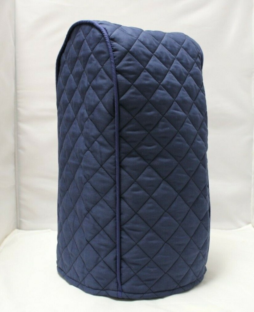 Navy Quilted Double Faced Cotton Appliance Cover