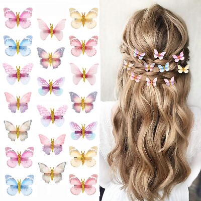 Butterfly 90s Hair Clips Trend Barrettes Hair Clip Hairstyles 90s