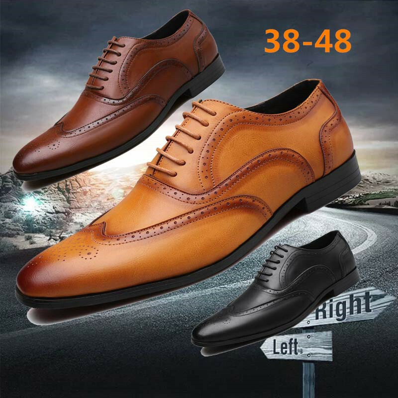SAOLA Scarpe uomo Oxford pelle matrimonio festa formali morbide escursionismo tempo libero US Size