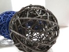Black and Blue Decorative Ball Vase Fillers - Set of 7 — photo 9