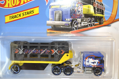 Hot Wheels Track Stars Caged Cargo Rig - '18 - Hot Rod Cab - Trucks For Tracks - Sealed