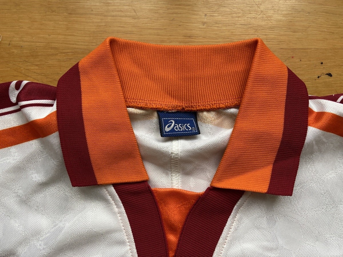 ROMA 1995 1997 AWAY SHIRT JERSEY LONG SLEEVE ASICS sz XL MEN ROMA 1995 1997 AWAY SHIRT JERSEY LONG SLEEVE ASICS sz XL MEN