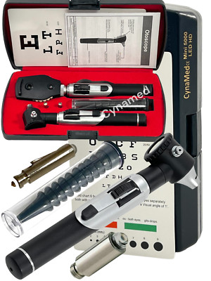 Professional Physician Fiber Optic ophthalmoscope,Otoscope ENT Diagnostic Set