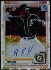 2020 Bowman Chrome Robert Puason 1st Bowman On Card Mojo Rookie Auto Athletics