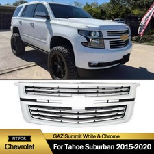 For 2015-2020 Chevrolet Tahoesuburban Ltz Style Front Upper Grille Summit White
