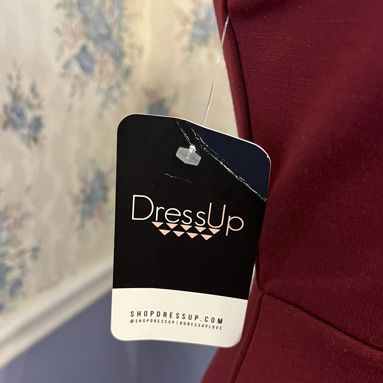 Abito A line Lei+ Rosso Cielo Romantico San Valentino con maniche a volant Taglia S Nuovo con etichette