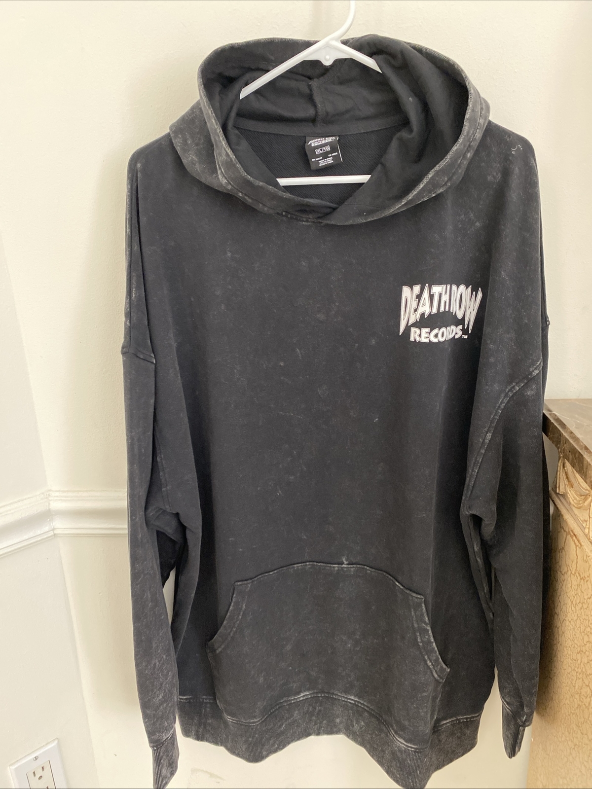 FILA Felpa con cappuccio Death Row Records uomo XL pullover hip hop rap tupac snoop felpa